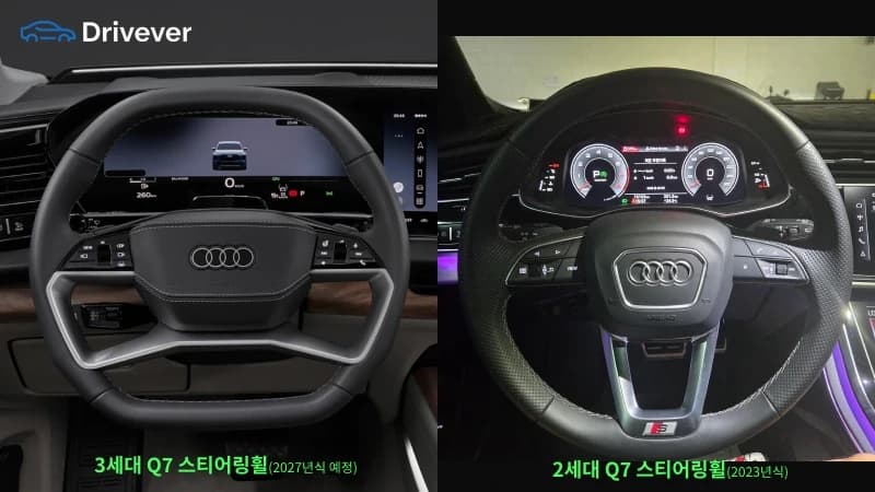 2027년식 3세대 아우디 Q7 공개, 기존 Q7 55 TFSI 오너가 본 변화와 차이점 - 2부 (실내편)